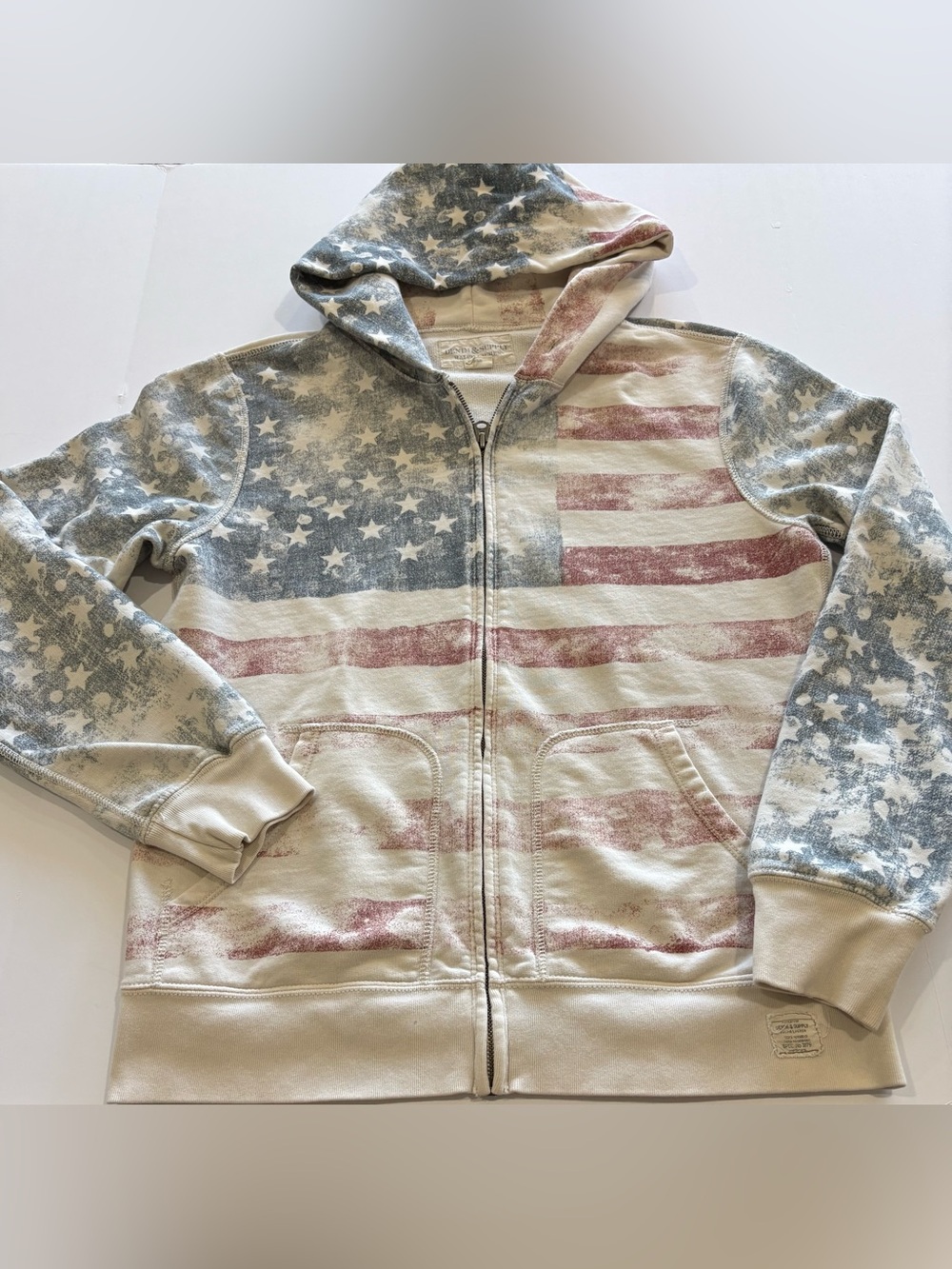 Ralph Lauren Denim & Supply Faded American Flag Hoodie Men M Designer Chief Kief - Picture 4 of 16